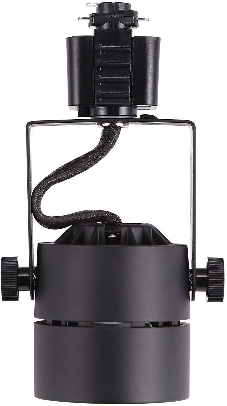 CLOUDY BAY 8W Dimmable LED Track Light Head,4000K Cool White CRI90+ True Color Rendering Adjustable Tilt Angle Track Lighting Fixture,40° Angle for Accent Retail,Black Finish,Halo Type- Pack of 6 - Image 9